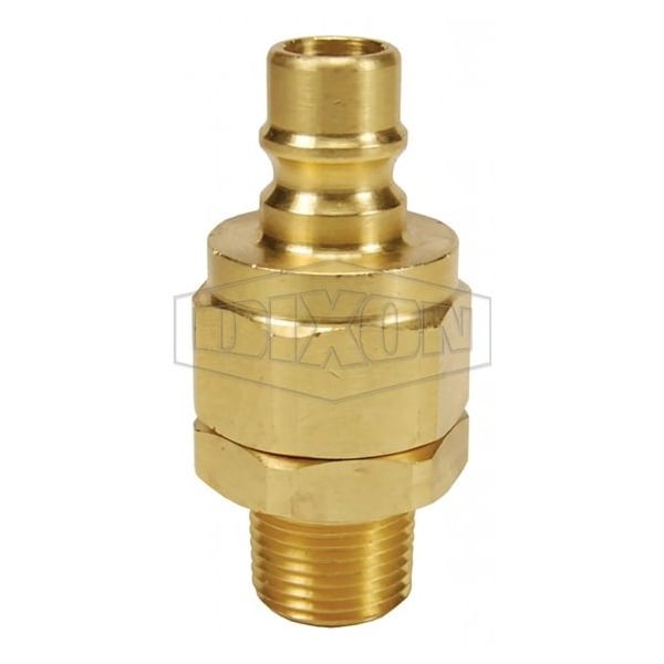 1/2 V PLUG, 1/2 M-NPTF BRASS